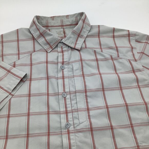 Mountain Hardwear Mens Short Sleeve Button‎ Up Shirt Size Large - Picture 1 of 5